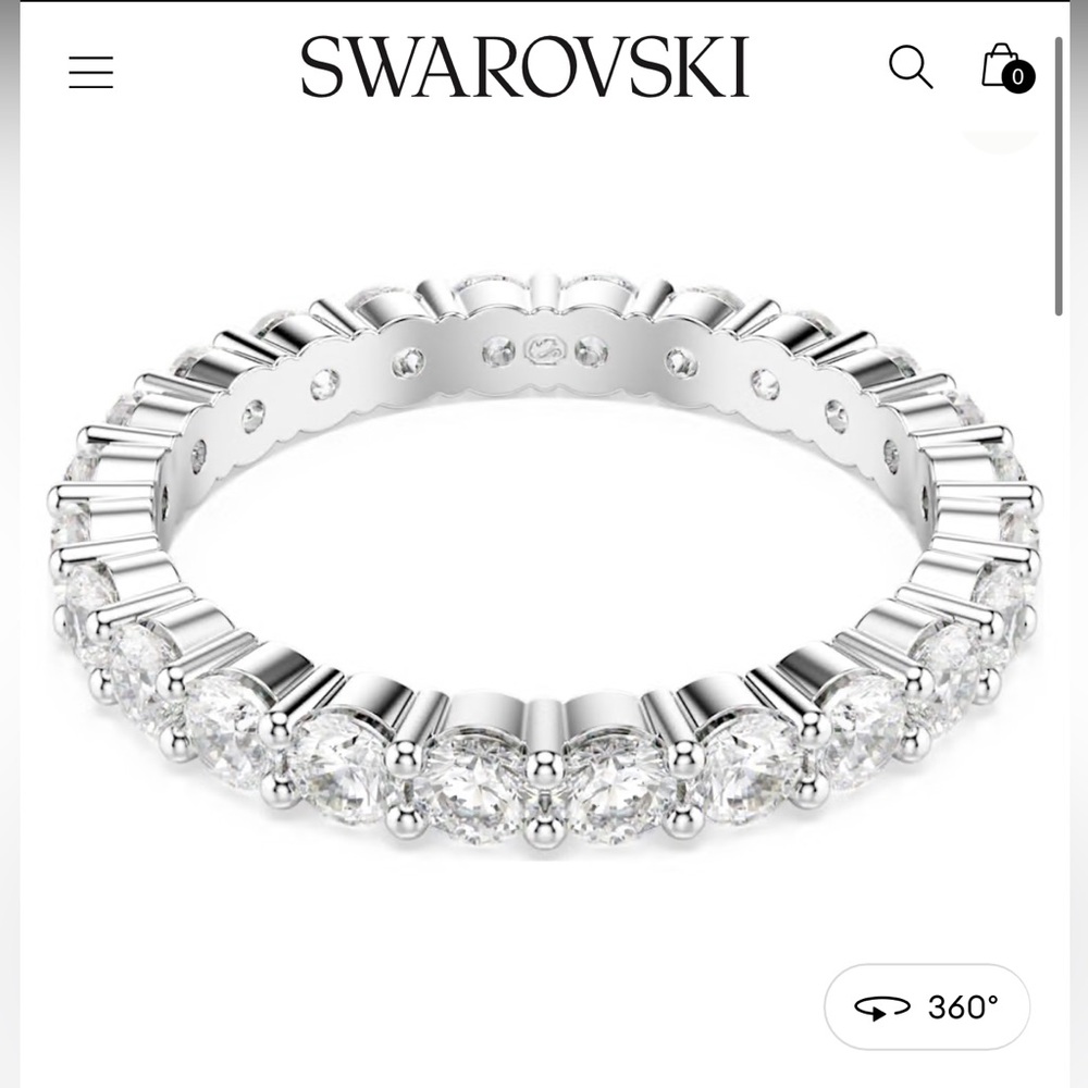Swarovski Matrix Vittore ring size 7